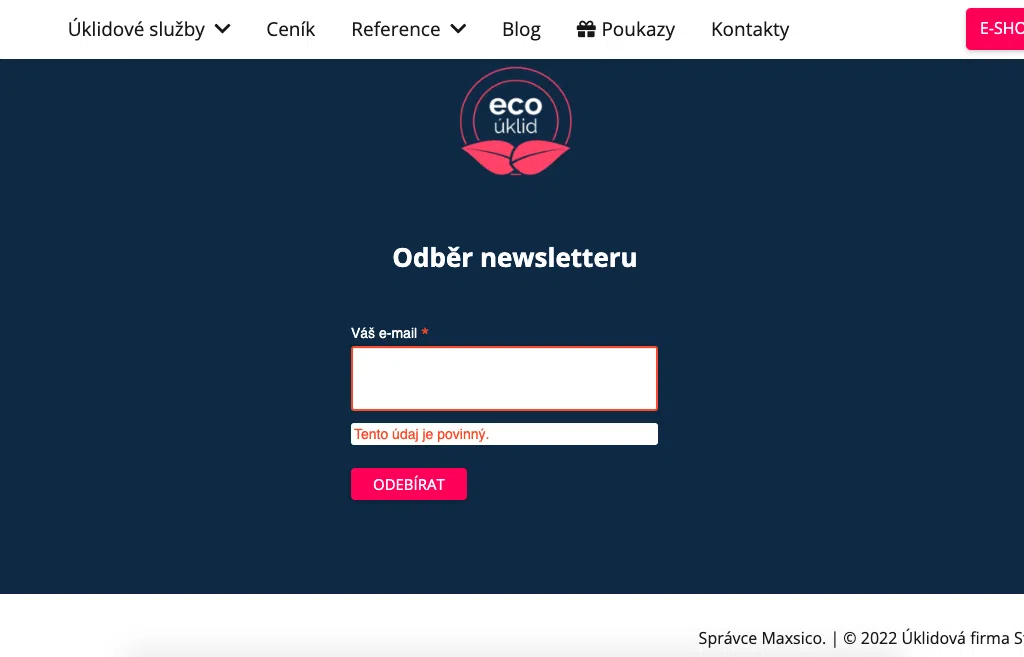 Stella Úklid Newsletter